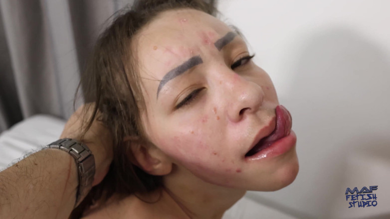 MAF fetish studio: Gih и Larissa в бондаже, пощечина и сосание больших сисек!