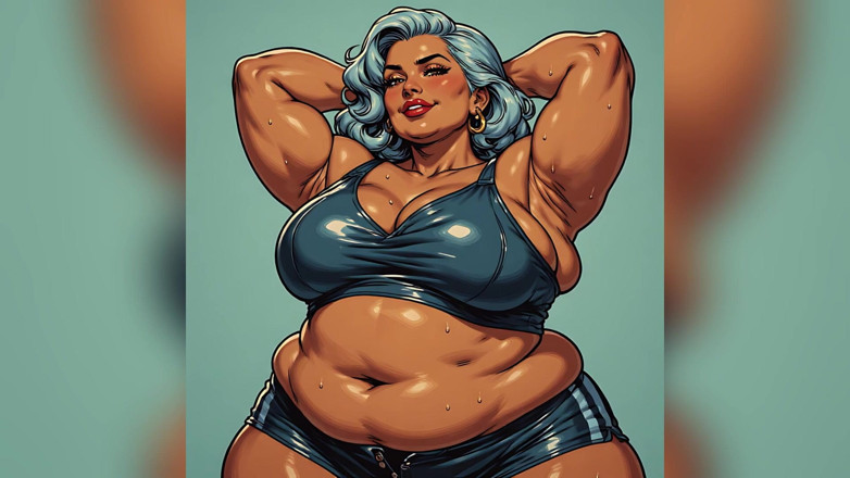 AI Porn: Wielki cyc BBW Art