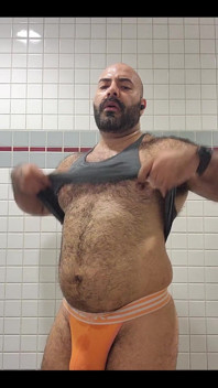 Man in Bathroom