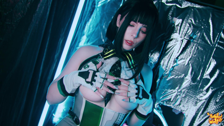 MollyRedWolf: Stellar Blade. Gloryhole від Eve. Еякуляція глибокого горла та рота — Moliyredwolf