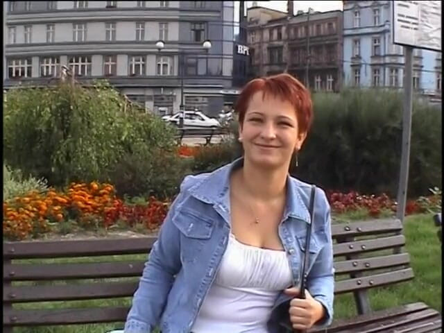 Lucky Cooch: Redhead milf masturbating and getting slammed from behind