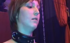Tied German Whore Fucked in Gangbang