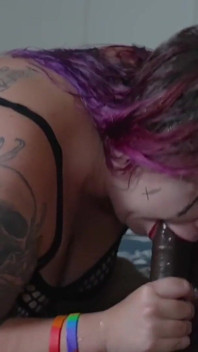 Tattooed Curvy MILF Savanna Deepthroats Massive BBC Eagerly