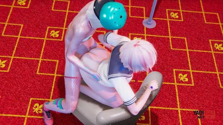 Yaoitube: Yaoi - Dua Lelaki Femboy Berkongkek di sofa ayah tirinya