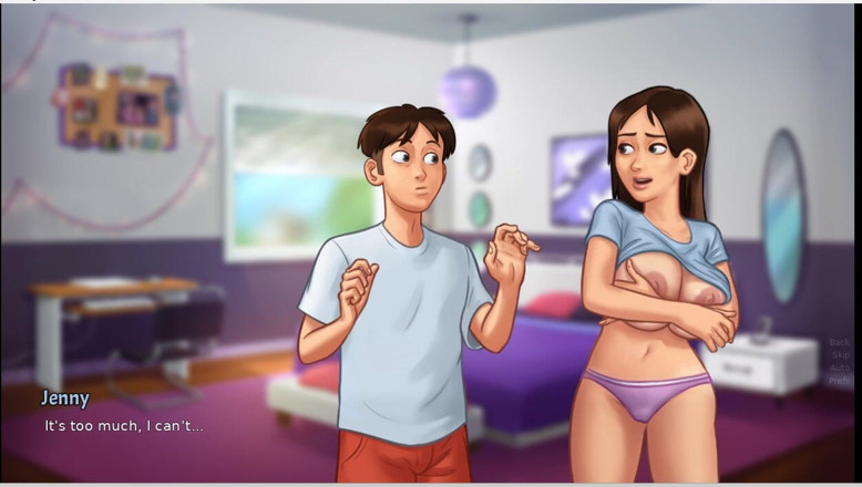 XXX Games Bunk: Summertime Saga - Taboo - Gameplay - Roleplay - Fantasy - Cheerleaders Holding Each Other...