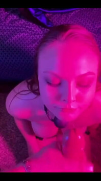 Aspen a BBW Sucking on Daddies Cock and Getting Face Fucked