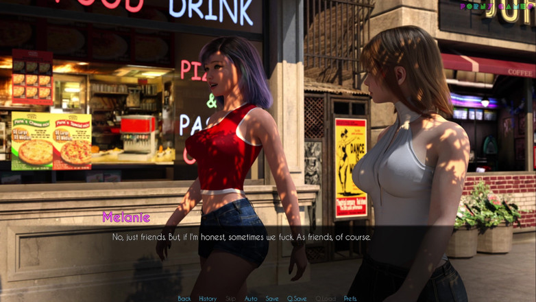 Porny Games: Lyckliga någonsin efter av Escovic -spel - kåt fru tittar på vänner...