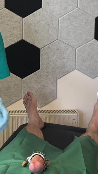 Dubbel Domme Medfet sounding undersökning och behandlingar med Madame Li Ying och vår patient