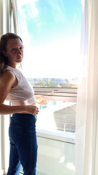 Shaking My Boobies at My Hotel Window