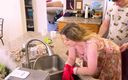 Erin Electra: Free Use MILF Stepmom Fucked in the Kitchen While Washing...