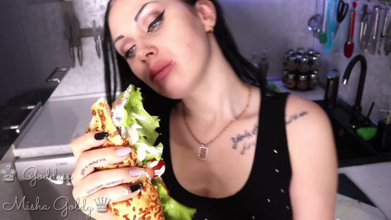 Goddess Misha Goldy: Eating My Dumb Step-son! Devour Fetish!