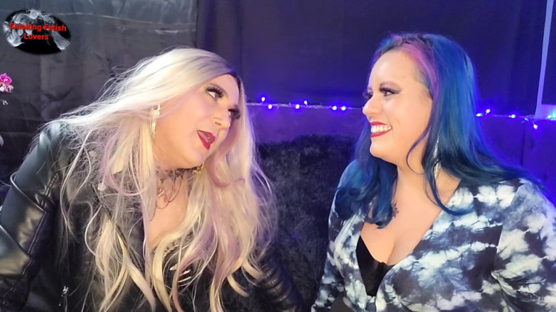 HollyCox: Holly and Lilli Smoking Dunhill