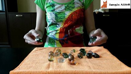 Saegin: 1[ASMR] Glass marbles and pebbles (no talking)