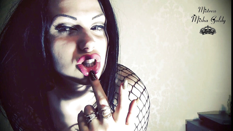 Goddess Misha Goldy: Edging-Kontrolle