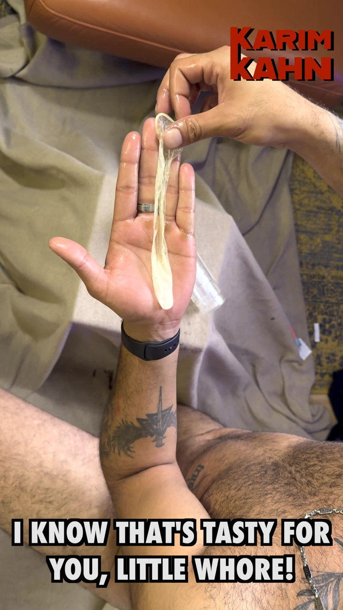 Karim Kahn: Fucking a Fleshlight and Filling a Condom