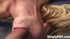 Simply POV: Blonder pornostar krysta-lynn schön pOV-blowjob geben
