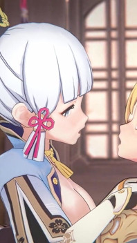 Genshin Impact - Ayaka and Aether Passionate Sex Scene - Sweet Moaning - 3D Hentai Animation