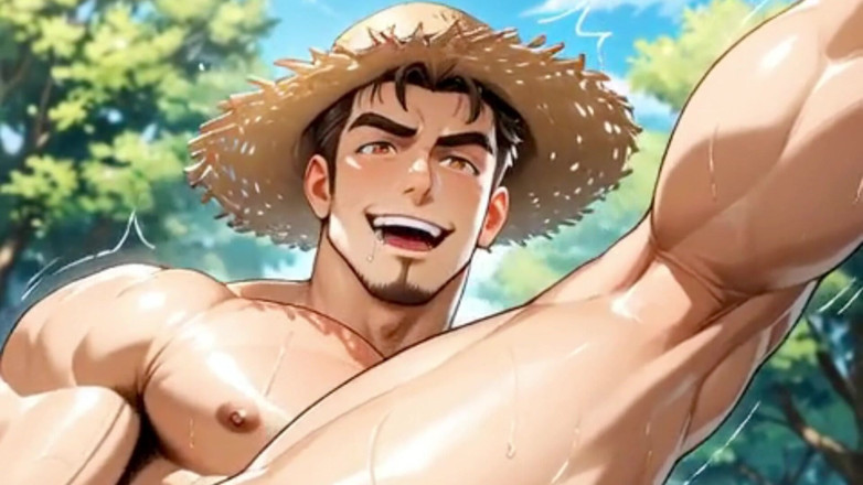 Real narrated fantasy Hentai: Jonge Boer Opent Zijn Kont Voor De Boeren Op Zijn...