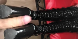 Princess18: Perfect Latex Fetish Video! Guy Fuck My Boots and Cum ...