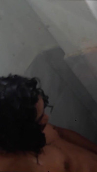 Nude Couple Bathing Whilst Suck Boobs