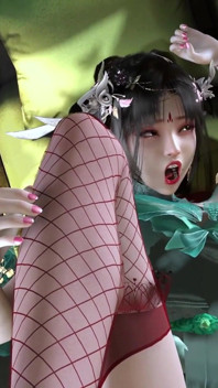 Xun Er Pixelated Beauty: 3D Girl with a Big Boob Spell - 3D Animation