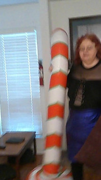 Big Beautiful Nurse Vicki Trys to Squash Her Candy Cane?