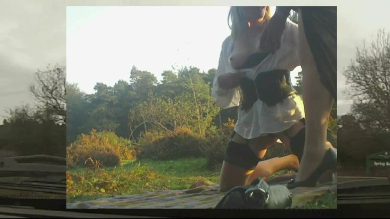Movies by Louise: Crossdresser in the forest