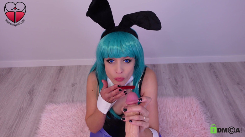 Candystart Videos: Bulma Bunny slikt liters sperma