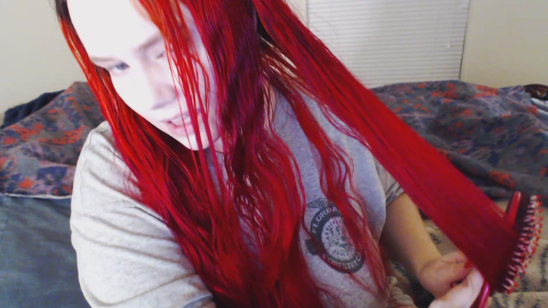Scarlet Vixen: Čištění mých dlouhých zrzek