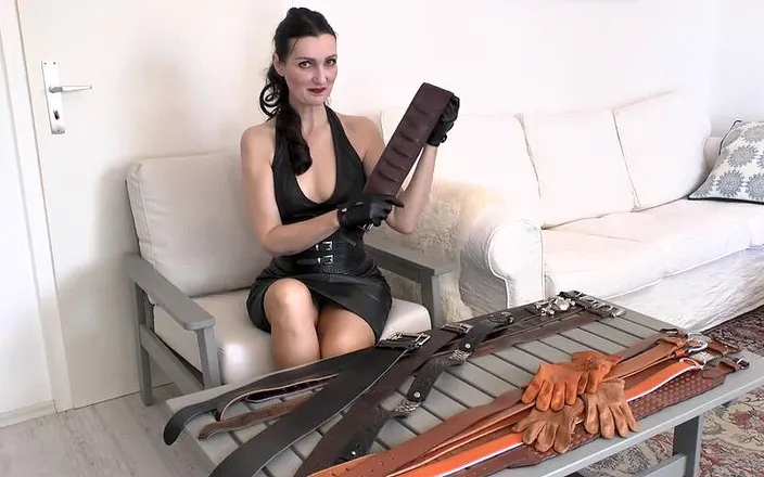 Lady Victoria Valente: My Big Spanking Leather Belt Collection