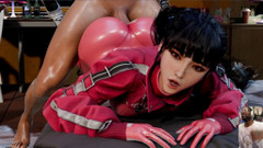 Good news media: Thicc お尻 2b が両方のふしだらな女の穴で犯され、巨大なタイトなお尻のイブが情熱的なバックショットを受ける