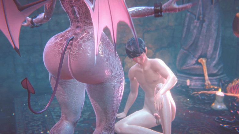 Priapus: Joven seducido por thicc Succubus