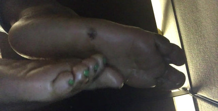 Baby Soles: Kaki eboni panas saya Rakaman dekat