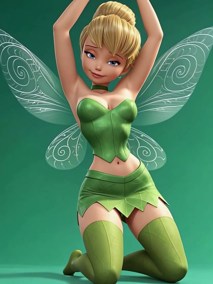 Wraith ward: Tiny Tinkerbell Backs up on a Huge Cock