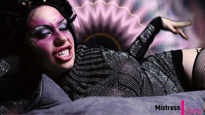 Goddess Misha Goldy: Brown toilet task from succubus, soul swallowing and consuming by...