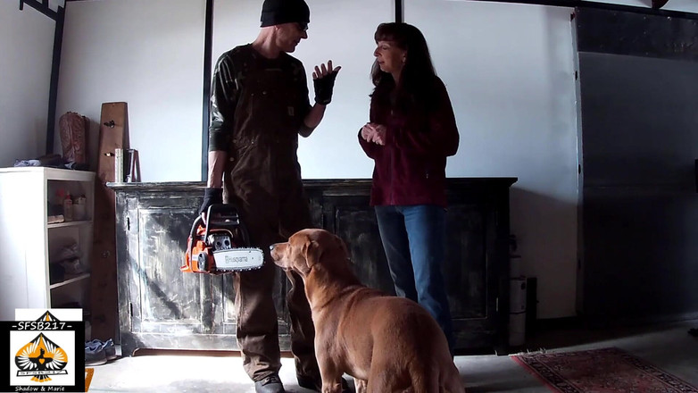 Shadow And Marie: 性感娇小的继母被伐木工干