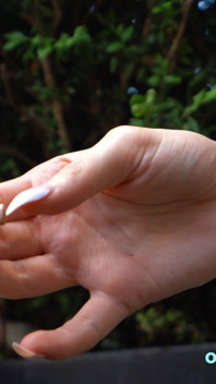 Teasing You While Smoking on Balcony