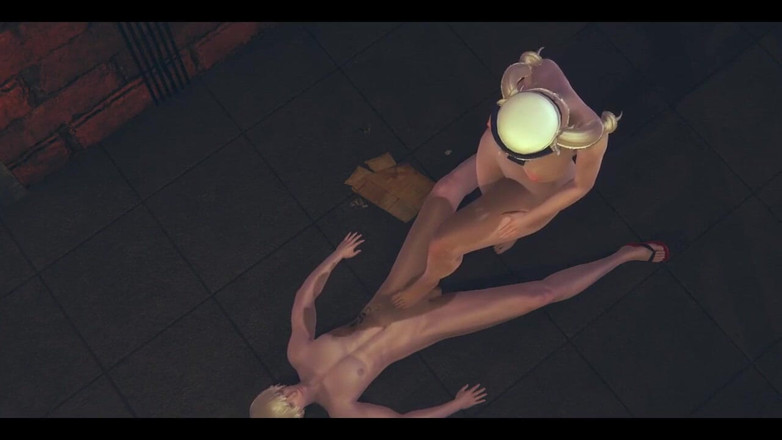 HentaiTubes: Genshin Impact Hentai - Barbara a Lumine footjob a trojka - japonská...