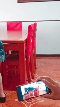 My Stepmother Surprises Me Masturbating While Looking at Her Photos. She Is Horny and Wants to Fuck.
