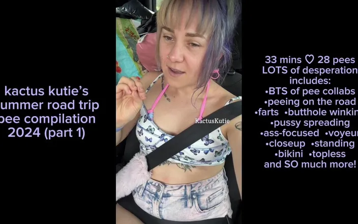 Kactus kutie: Summer Road Trip Pee Compilation Part 1