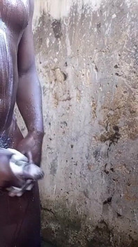 Real Big Black Cock Gets Sunny Day Massage