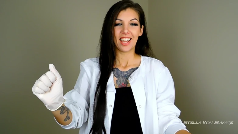 Stella Von Savage: POV Prostate Exam &amp; Handjob in Gloves