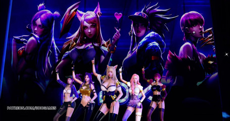 3D-Hentai Games: BlackPink - Jouer avec le strip-tease sexy KDA Ahri Akali