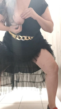 No banheiro do Thater