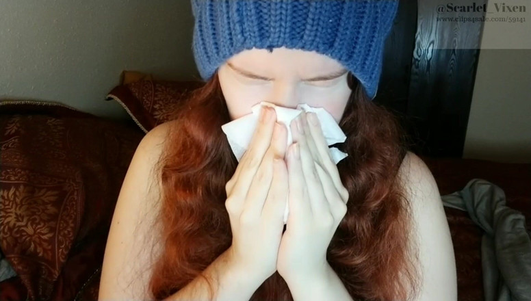 Scarlet Vixen: Sick Scarlet - dmuchanie w nos, kaszel