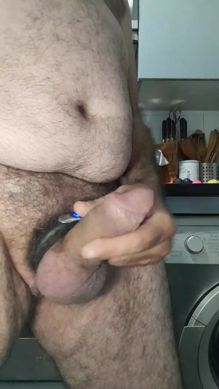 Xauencaliente: Big Cock with Sex Ring and Big Anal Plug Inside...