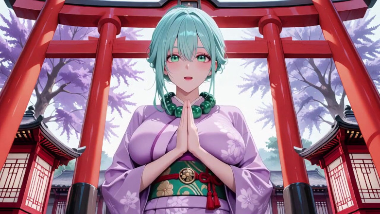 Tay Swift X: Purple Kimono Goddess! Tidak dapat mengendalikan kelembapan di bawah pagar...