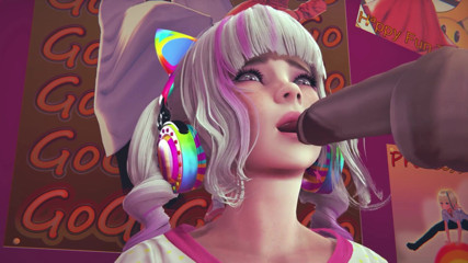 Waifu club 3D: Gamer girl licks your cock with her tongue