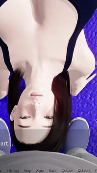 3D MILF med jätte bröst bundna av lust animerat spel