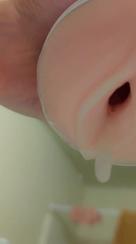 Audible Cumshot em My Lovense Fleshlight